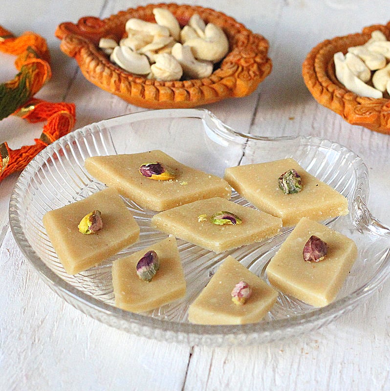 Kaju Katli Recipe or Cashew Fudge